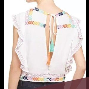 NEW Ban Jara CUBA Sexy Embroidered Bohemian Top Blouse